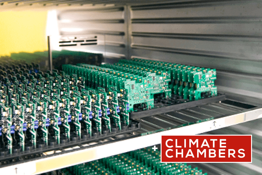 Climate Chambers stimulate conditions of humidity, temperature, moisture and light